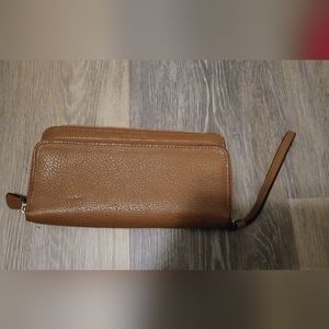 Coach, brown leather wallet.
